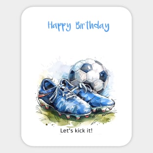 Soccer Birthday Sticker